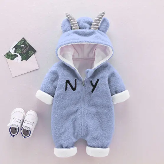 Детская одежда для тела теплая зимняя малышей ползает от 0 до 3 месяцев мальчиков