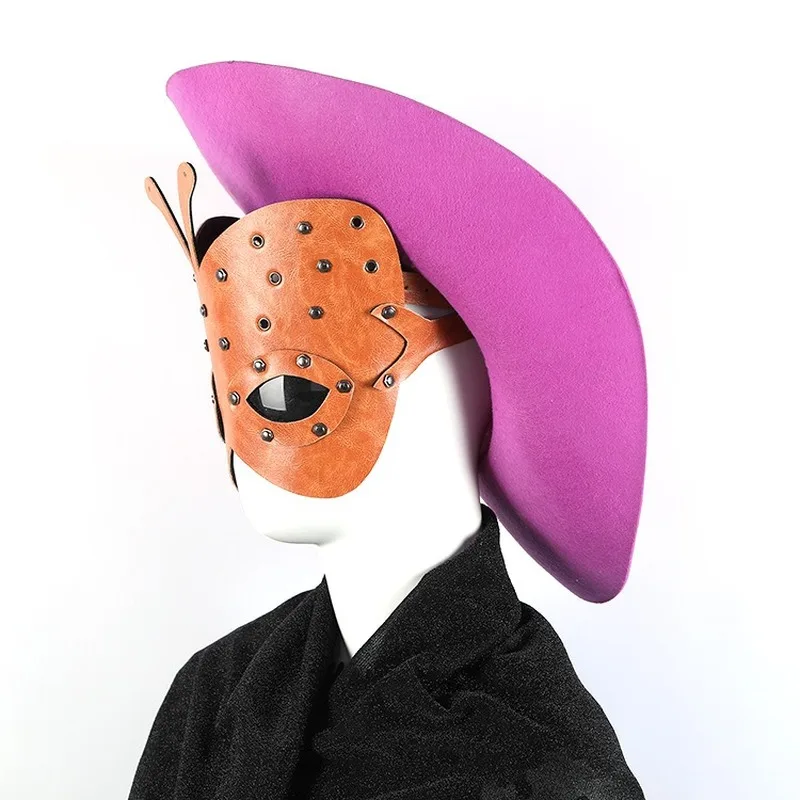 Маска-бабочка в стиле стимпанк на Хэллоуин семейная Пасхальная смешная кожаная