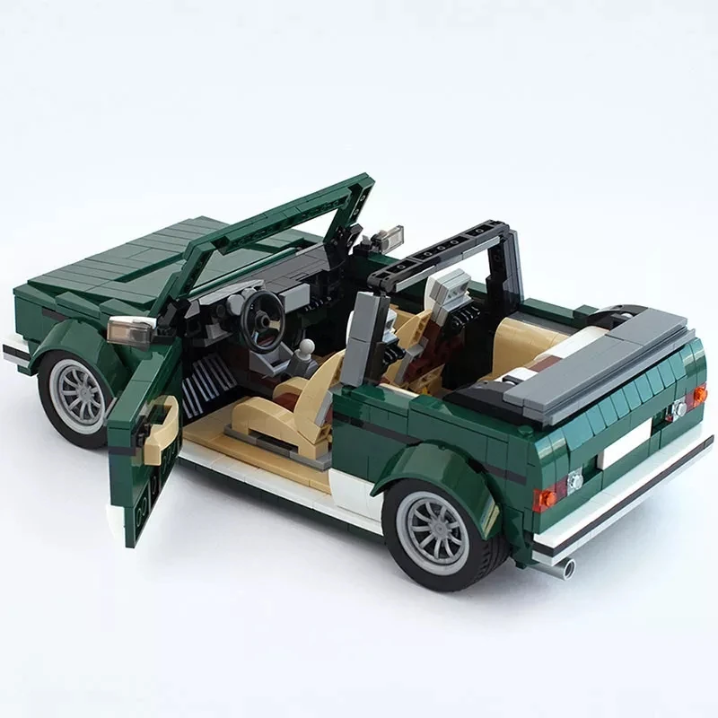 

978pcs Technic Car Model MK1 Cabriolet Diy Building Blocks Bricks Collection Green Vehicle Creative Technical Toys Gifts Kids