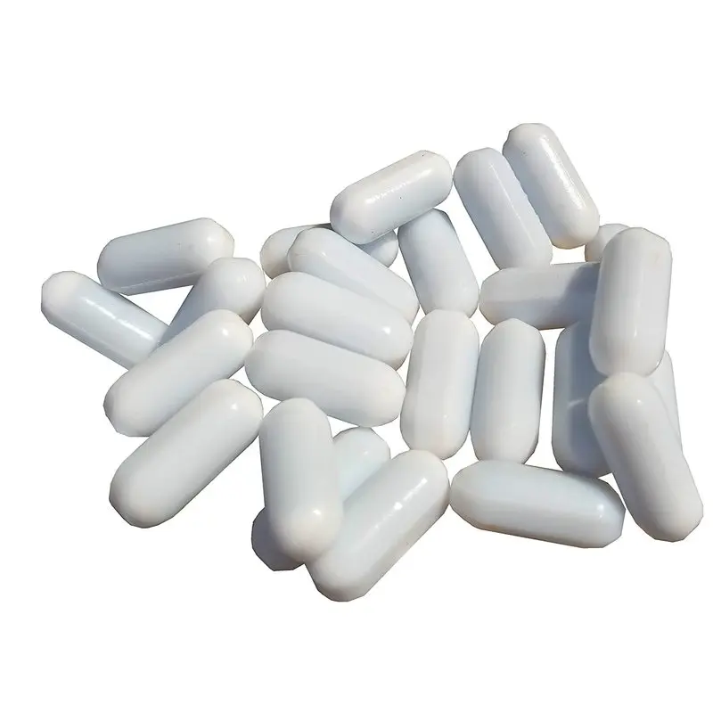 Лабораторный Магнитный мешалка из ПТФЭ 12 шт. белый цвет|Лабораторные