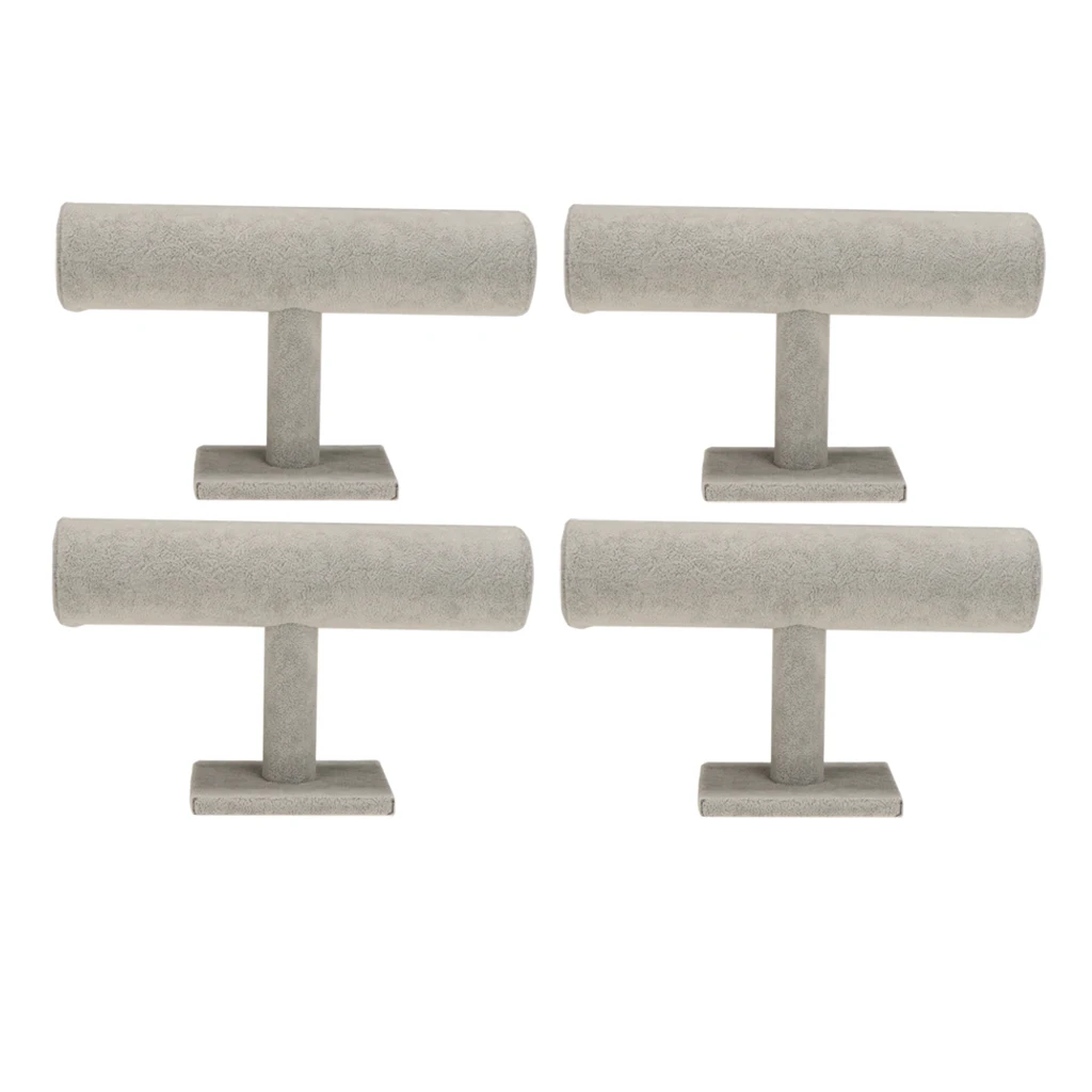 

4 предметов суперэластичных вельветовых браслеты для часов ювелирные изделия столешница Дисплей стенд держатель