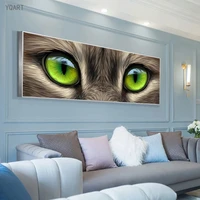 modern art tiger eyes canvas painting on the wall posters and prints animals wall art pictures for home living room decoration