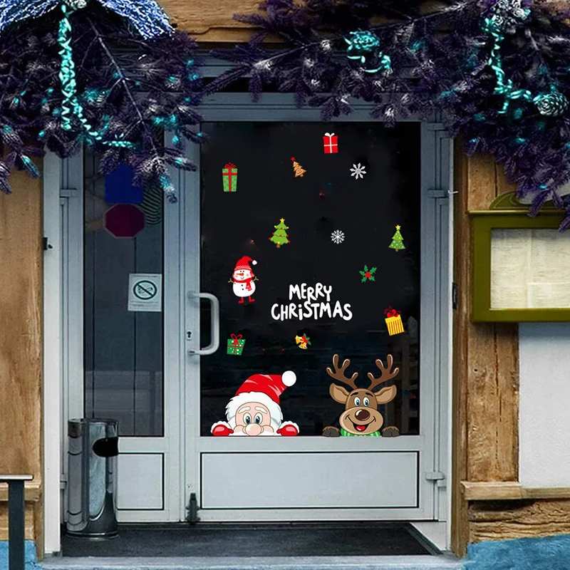 Веселая Рождественская пленка для дома Рождественское украшение новый год