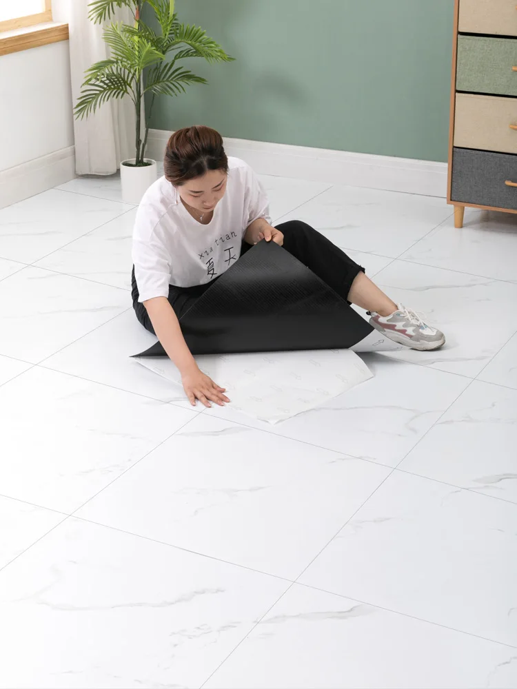 1piece Big size 60X60CM Waterproof Floor Stickers Self Adhesive Marble Wallpapers Kitchen Wall Sticker House Renovation |