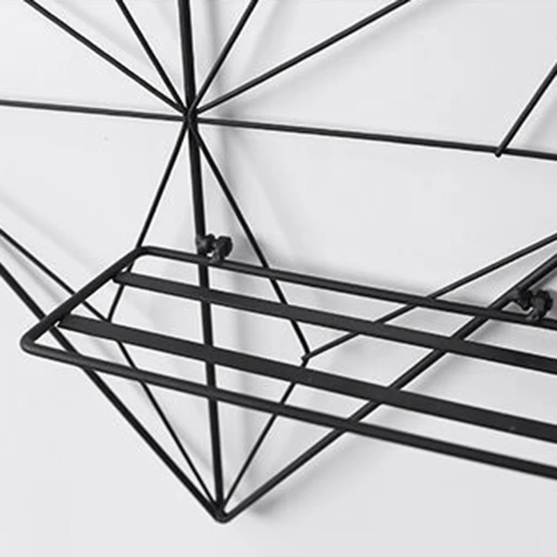 Настенная полка в форме сердца подвесное украшение металлическая сетка