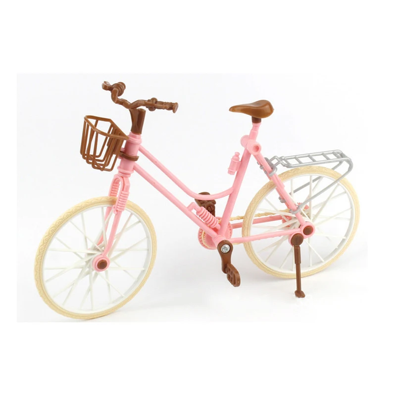 Высококачественный красивый велосипед модный съемный розовый с коричневым