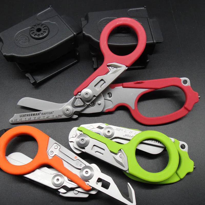 LEATHERMAN Raptor Emergency Response Shears with Strap Cutter and Glass Breaker Tan MOLLE Compatible Holster | Инструменты