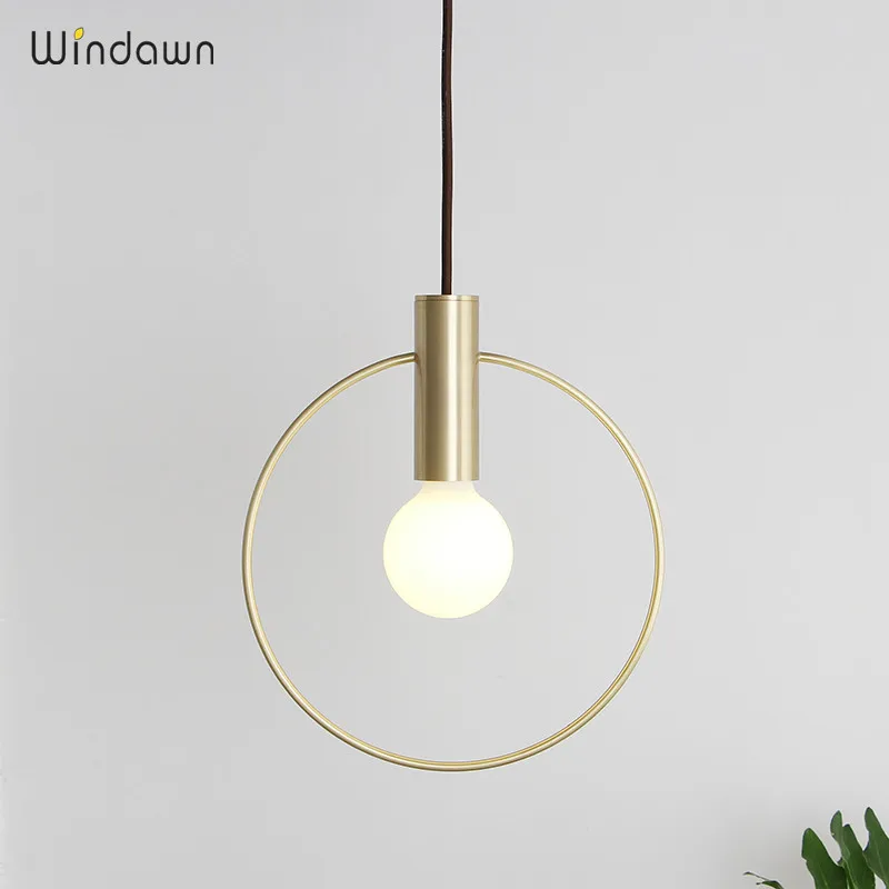 Windawn скандинавские подвесные светильники Люстра из латуни короткая Подвесная