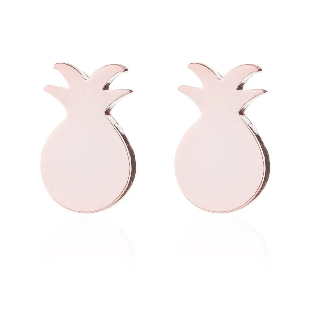 Лучший друг подарок минимальное украшение маленький ананас милые серьги для