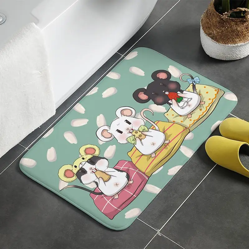 Коврик впитывающий нескользящий толстый и мягкий коврик для ног подходит ванной