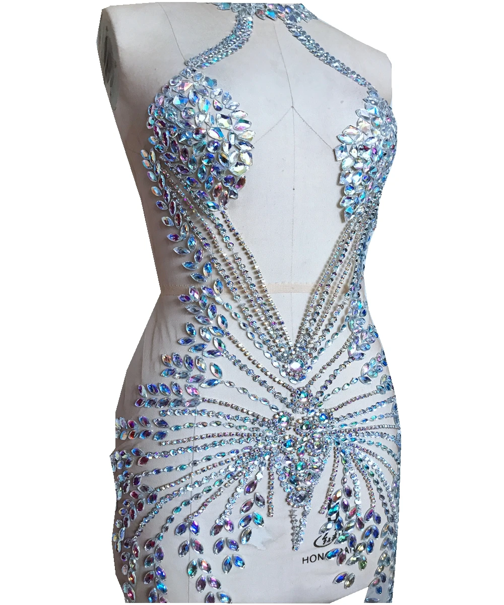 Бесплатная доставка DHL Стразы ручной работы с аппликацией в виде всего тела