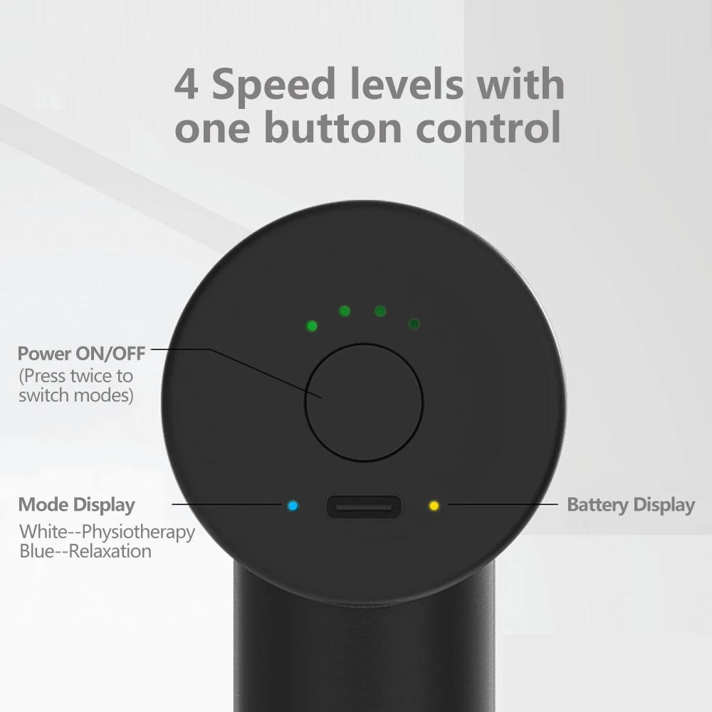 Новый дизайн перезаряжаемый карманный массажный пистолет для глубоких