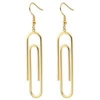 safety pin earrings women men punk dangle jewelry stainless steel charm gifts tassel drop earrings