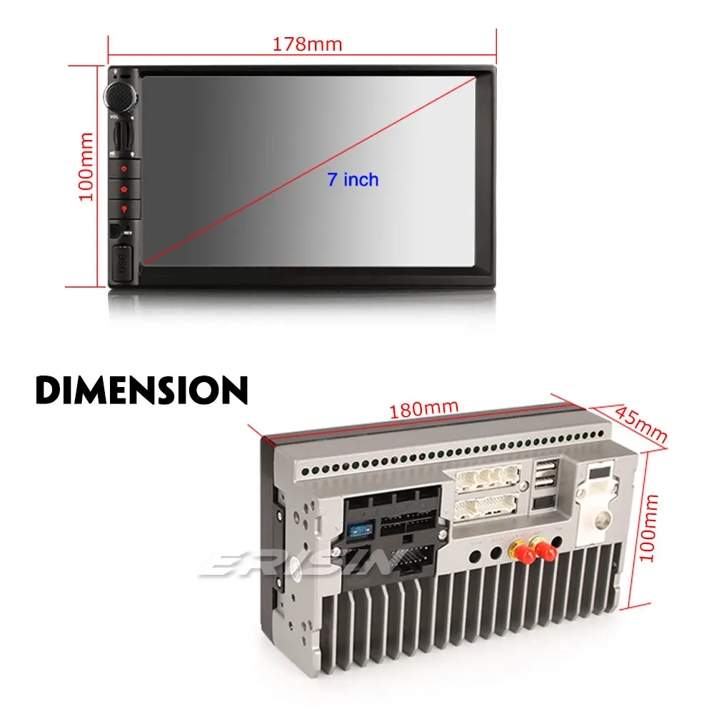 2649 универсальная Автомагнитола 2 Din Android 9 0 спутниковая навигация GPS головное