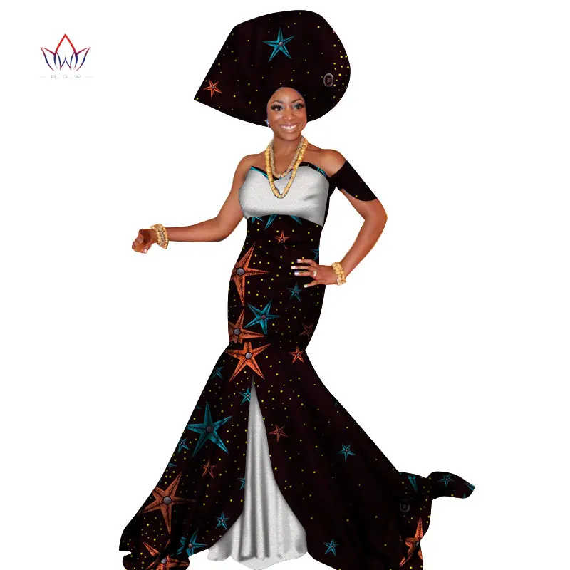 2020 Summer African Dress For Women Plus Size Dashiki African Long Dresses For Women In African Print Clothing 4xl Other WY3510