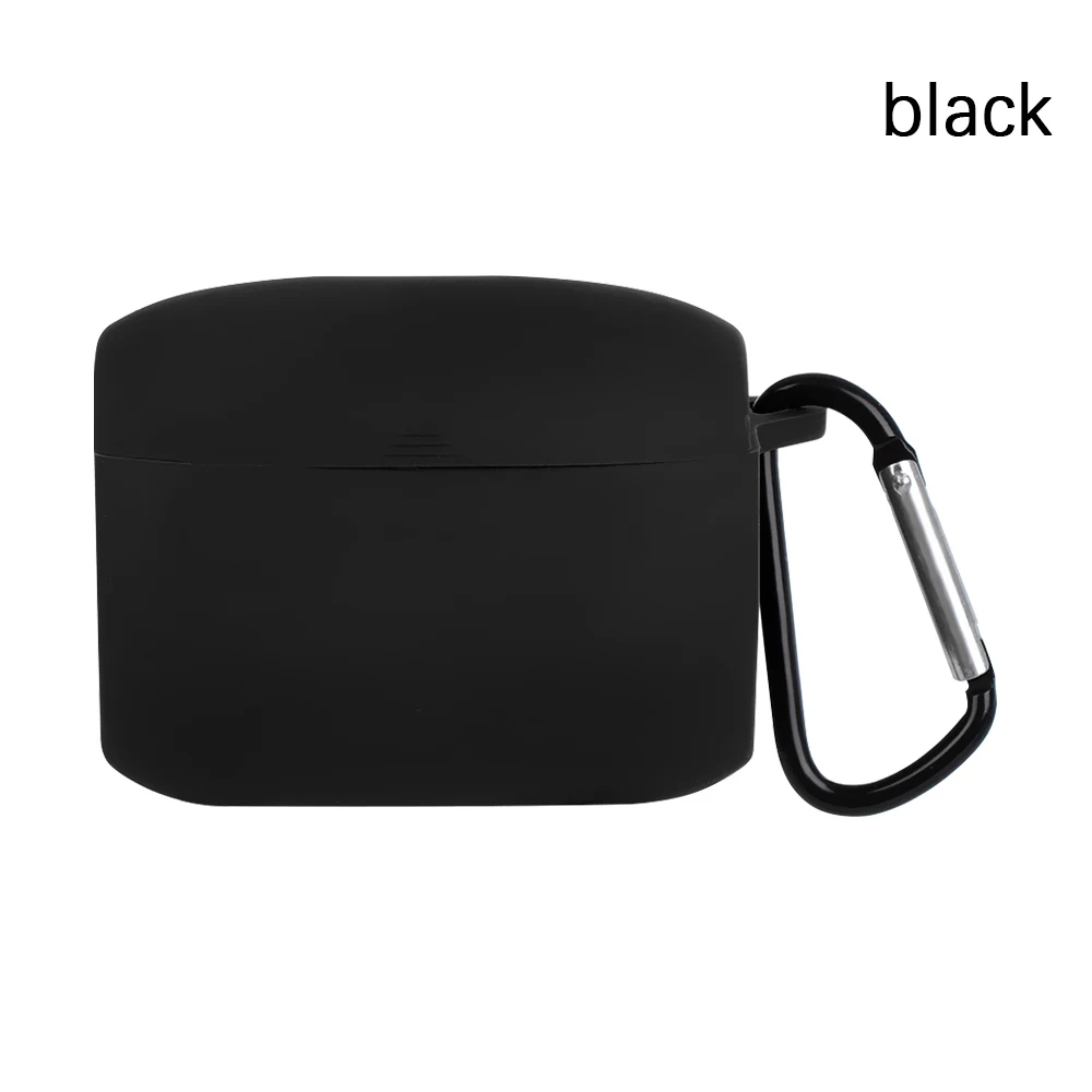 black 1 наушники для ПК чехол ДЛЯ Jabra Elite 65 t Беспроводная Спортивная гарнитура силиконовый защитный чехол с анти-потерянным крюком портативные чехлы - Цвет: black