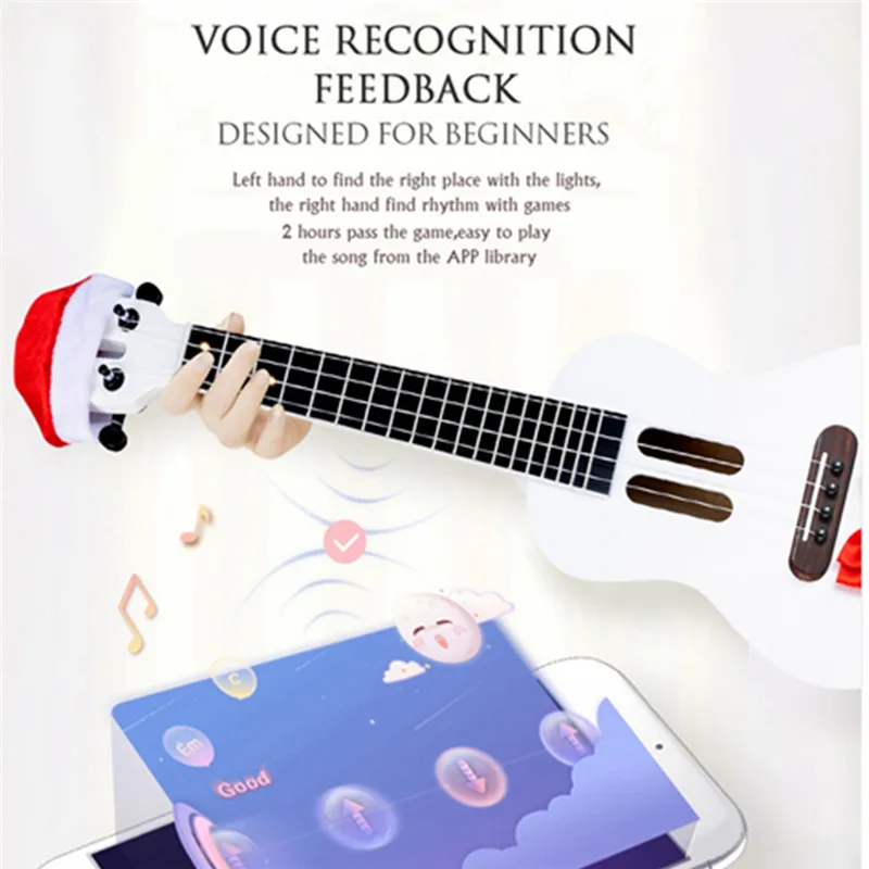 Populele X1 23 Inch Smart Ukulele International Version Edition APP Control Bluetooth-compatible 4.0 BLE 800mAh Batter For gifts | Спорт и