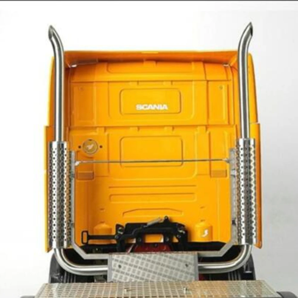 Модель радиоуправляемого грузовика с имитацией металла выхлопная труба для