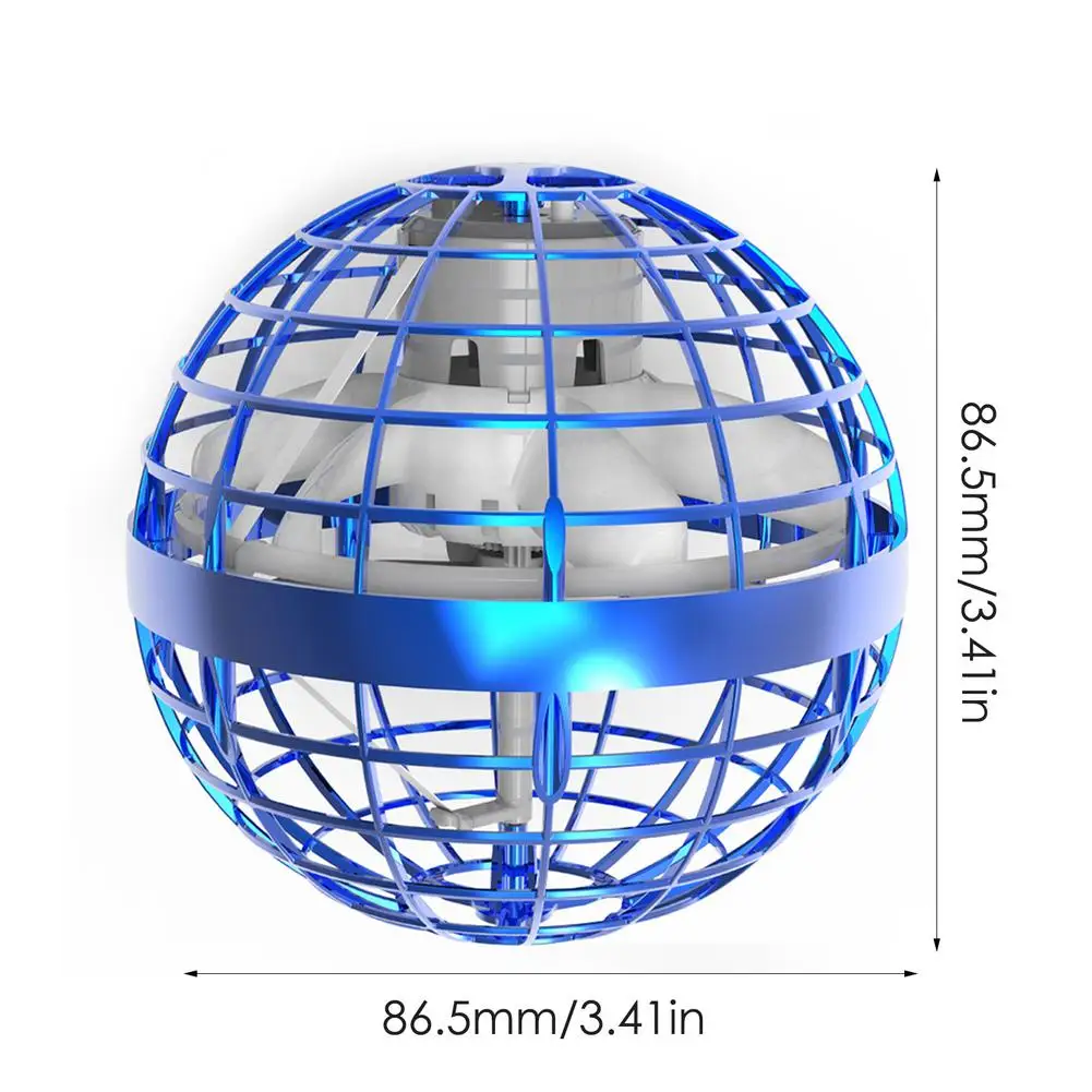 

2021 Flying Ball Spinner Ball UFO Boomerang Soaring Flying Toy Mini Drone LED Hand Gesture Control Gift Toys For Kid Adult