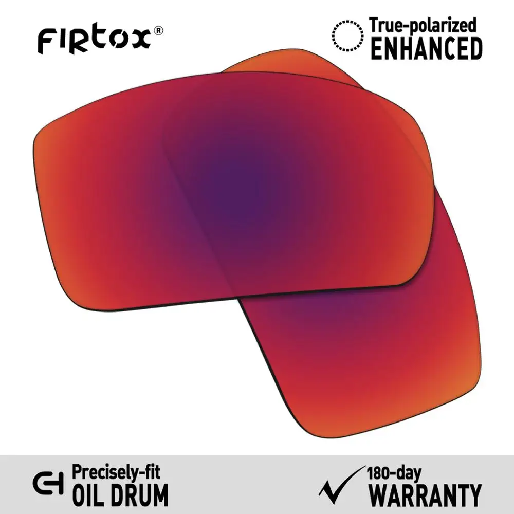 Purple Red Firtox настоящие поляризованные Сменные рассеиватели UV400 для солнцезащитных очков-солнцезащитных очков с масляным барабаном(Только Совместимые линзы)-несколько цветов - Цвет линз: Purple Red