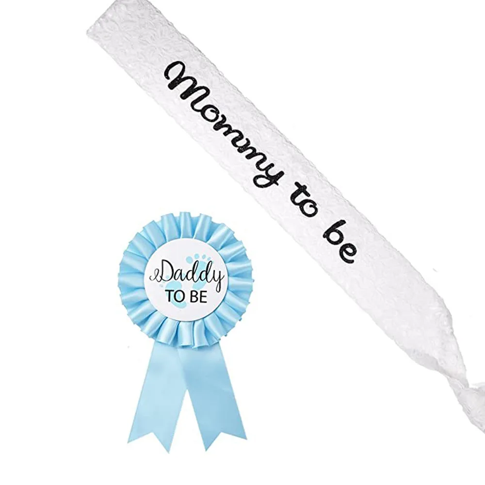 Mommy To Be Sash Baby Boy Girl Shower Decoration Newborn Party Pregnant Mom Favor Gifts Dad kw54 | Дом и сад