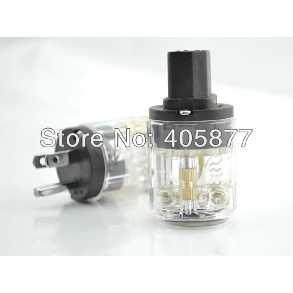 

Hi-End Rhodium plated US power plug+IEC connector pair