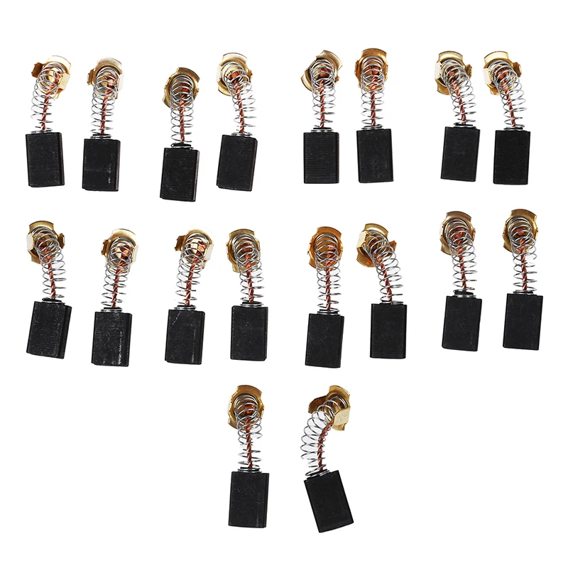 

9 pairs 17 x 11 x 7 mm carbon brush of spring motor for angle grinder