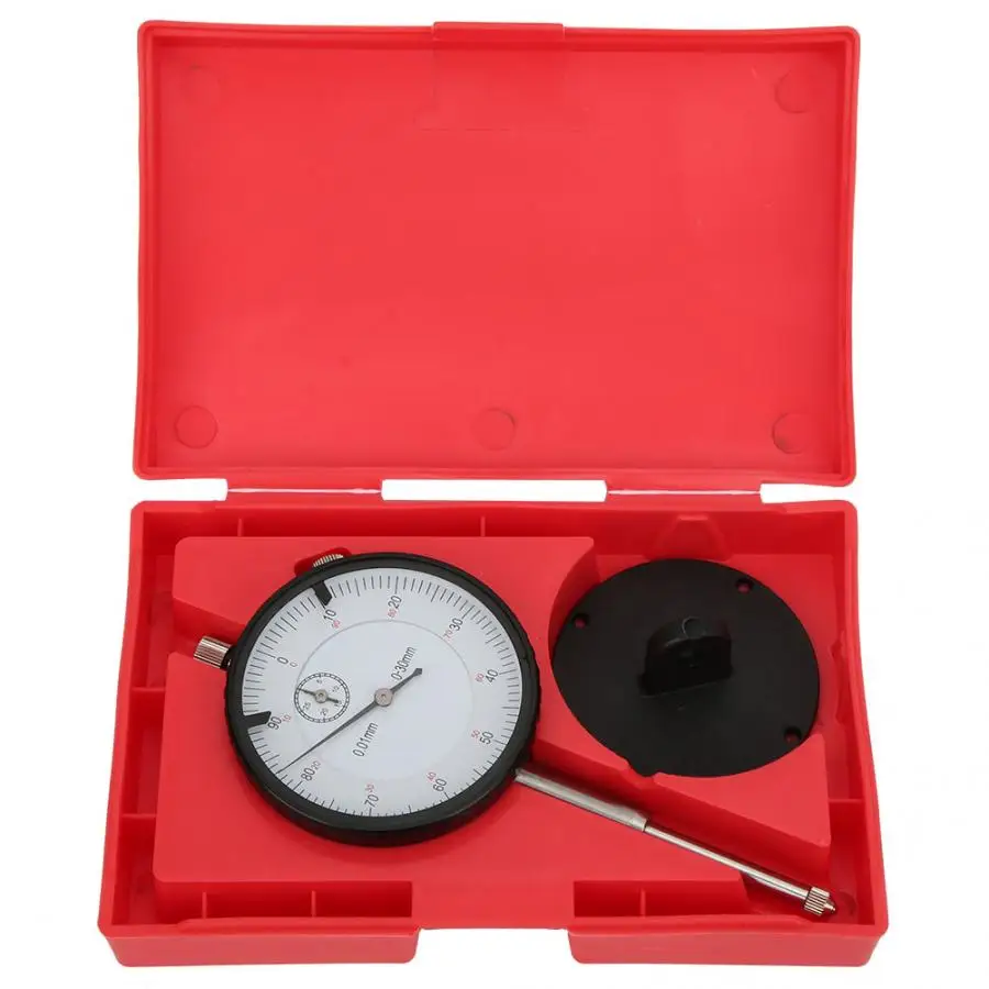 

Dial Indicator Brass Movement 7-Bearings High Speed Steel Probe Head Measurement Tool 0-30mm Reloj Comparador