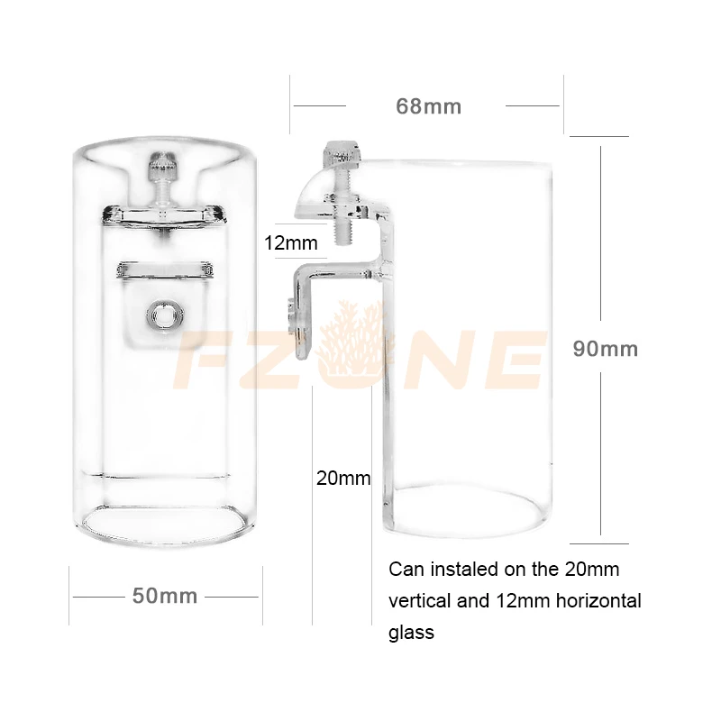 Прозрачное акриловое кольцо для кормления рыб в форме аквариума со свежим рифом