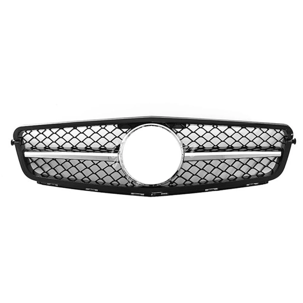 Подходит для Mercedes Benz C Class W204 2008 2009 2010 2011 2012 2013 2014 Передняя решетка AMG хром и