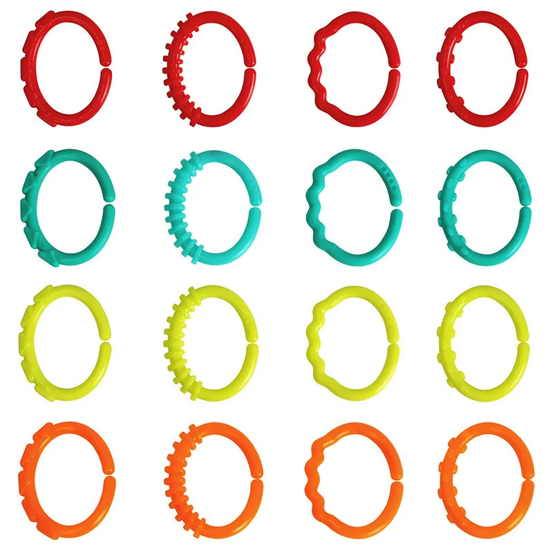 10 шт./компл. пластиковая ручка детский прорезыватель погремушки резиновые