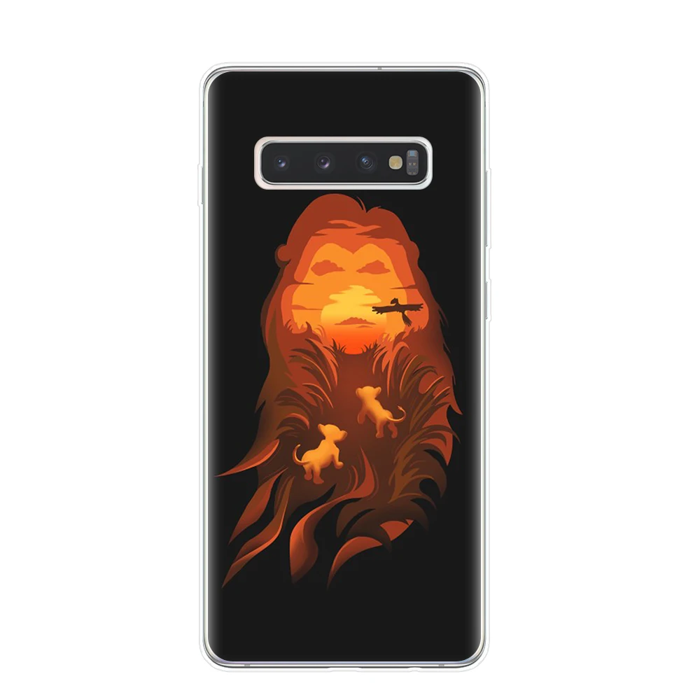 Роскошный чехол для телефона Lion King nala simba timon для samsung Galaxy S10 S9 S8 Plus S6 S7 Edge S10E Lite 5G Мягкий ТПУ чехол Капа Etui
