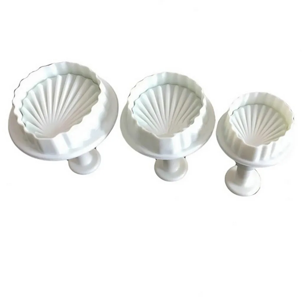 3 шт. форма для рождественского печенья в виде ракушки Форма печенье Fondant