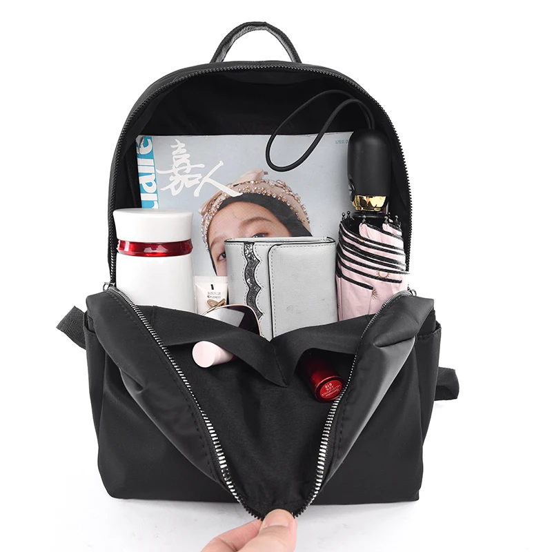 

Fashion Female Backpack for Women Black School Bag High Quality Oxford Bookbag Anti Theft Bagpacks Simple Girls Rucksack Mochila