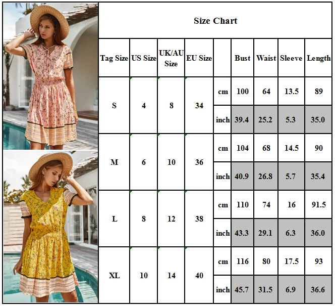 

Trevor Women Floral printted Dress Summer Lace up Short Dresses Beach Holiday Casual