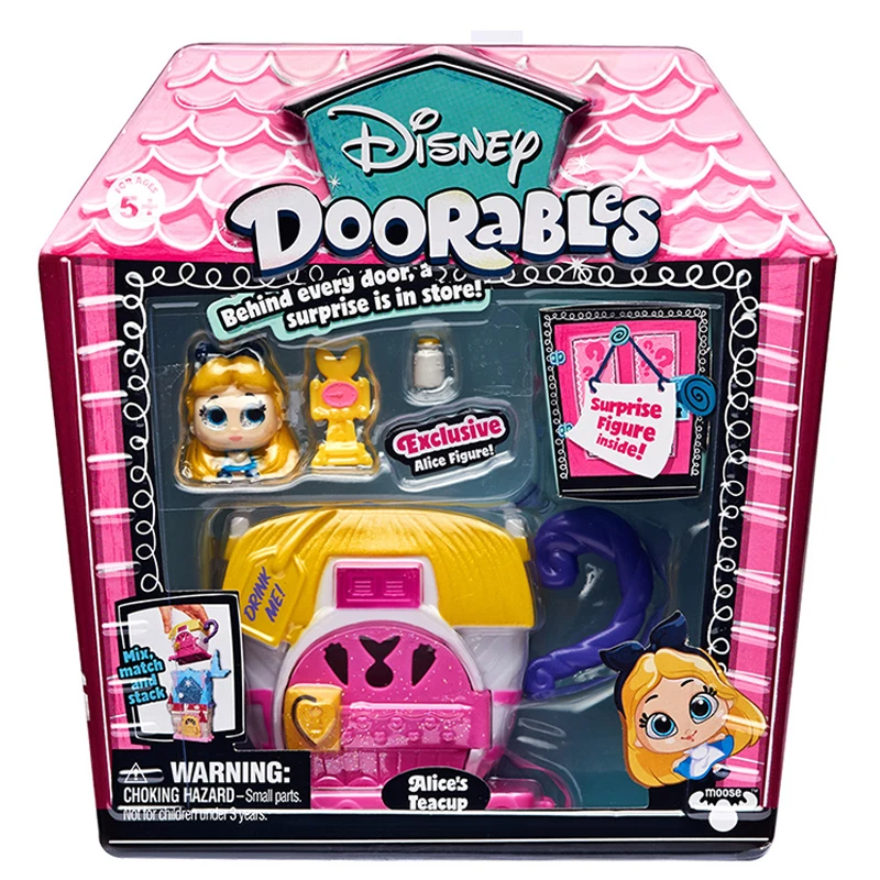 

Disney Doorables Alice Teacup In Wonderland Surprise Fantasy Fairy House Blind Box Exclusive Anime Figure Dollhouse Kids Toys