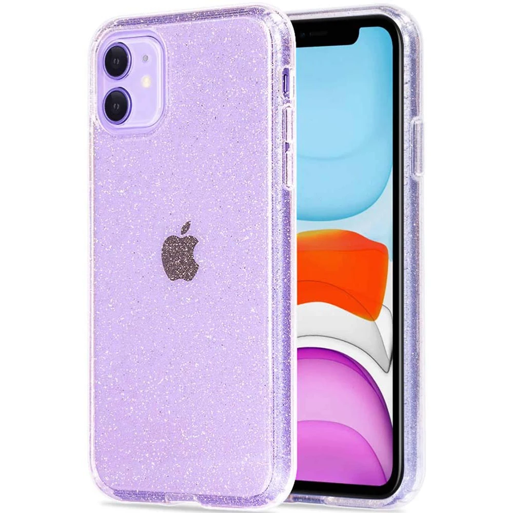 Блестящий Прозрачный чехол для iPhone 13 11 Pro Max 12 Mini 11Pro 13Pro XS X XR 7 8 Plus SE 2020 | Мобильные