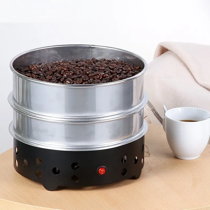 

Новинка радиатор для запекания кофе 110 В охлаждающая пластина для кофейных зерен 350 г/600 г Двухслойное сито теплоотвод быстрое охлаждение охлаждающая машина
