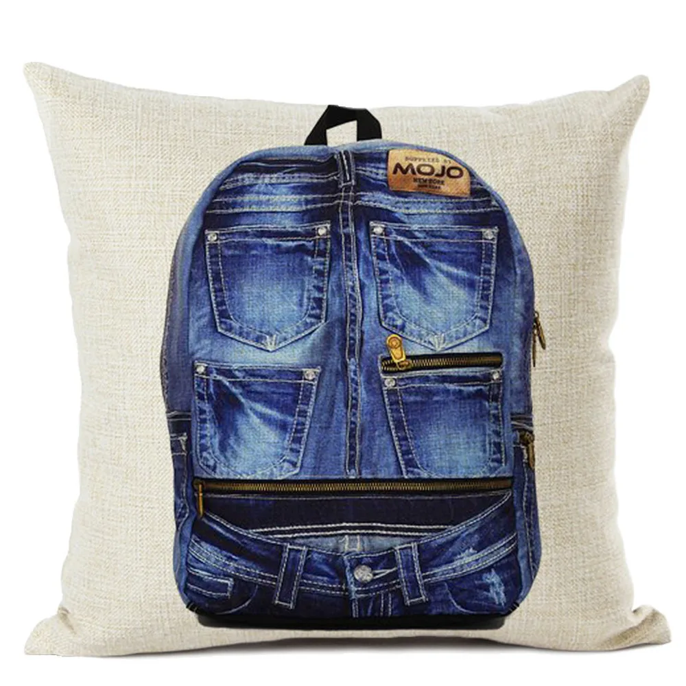 Модный Стильный чехол для подушки 45x45 см льняная наволочка гостиной дивана