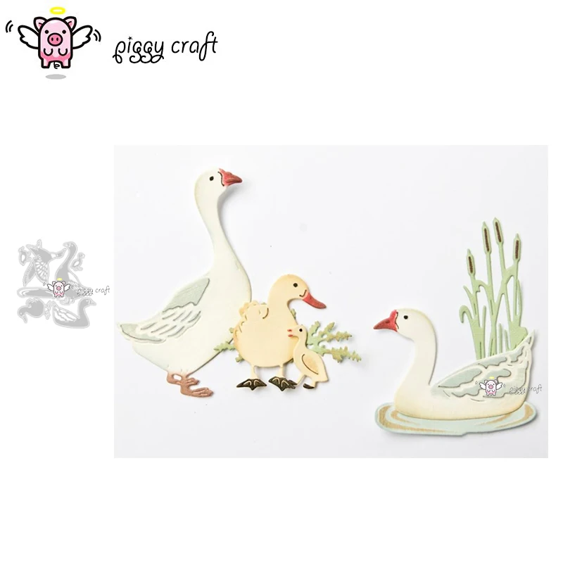 Металлические Вырубные штампы форма для вырезания утка лебедь украшение