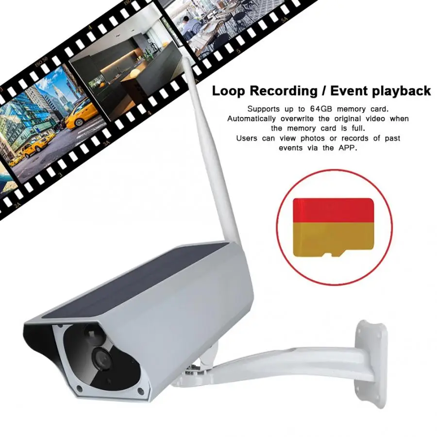 Солнечная камера kamera 1080P HD Wifi уличная энергия низкая мощность IP беспроводная