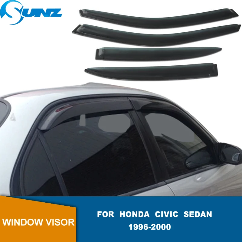 

Side Window Deflector For Honda Civic Sedan 1996 1997 1998 1999 2000 Sun Rain Guard Door Visor Weathershield Window Guards SUNZ