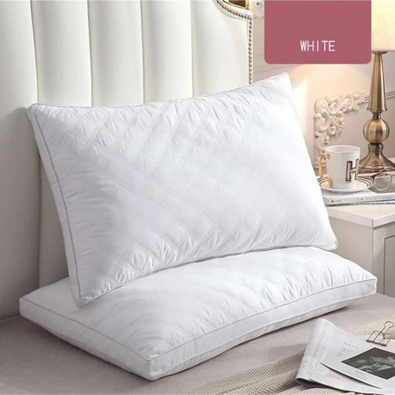 

Горячая распродажа детских полосатых пуховая подушка 3D перо подушки для сна белый/серый кровать домашний текстиль для подушек подушка для ...