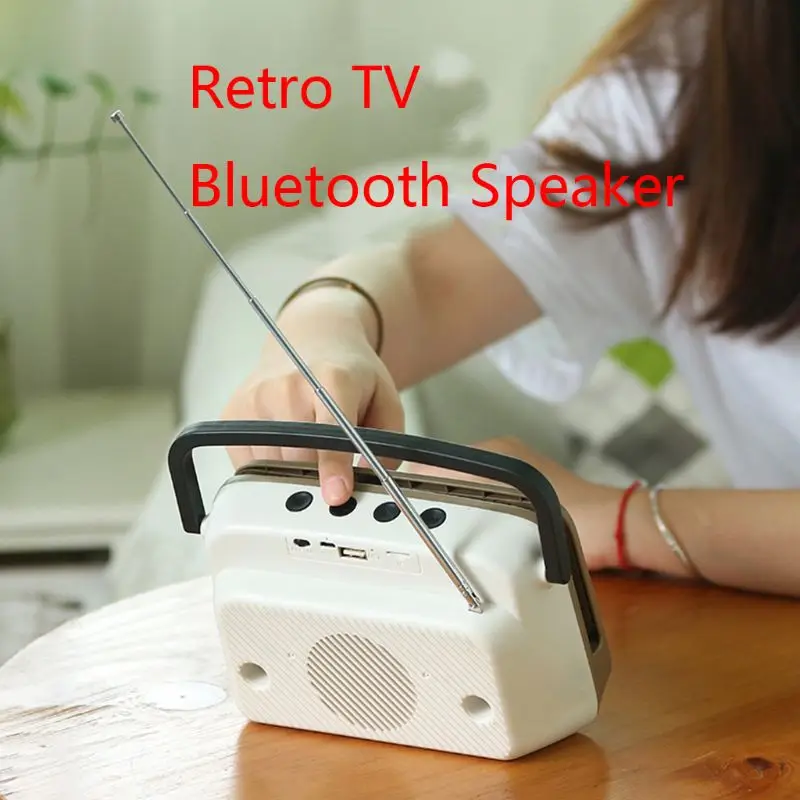 Портативный Bluetooth динамик в стиле ретро держатель сотового телефона ТВ MP3