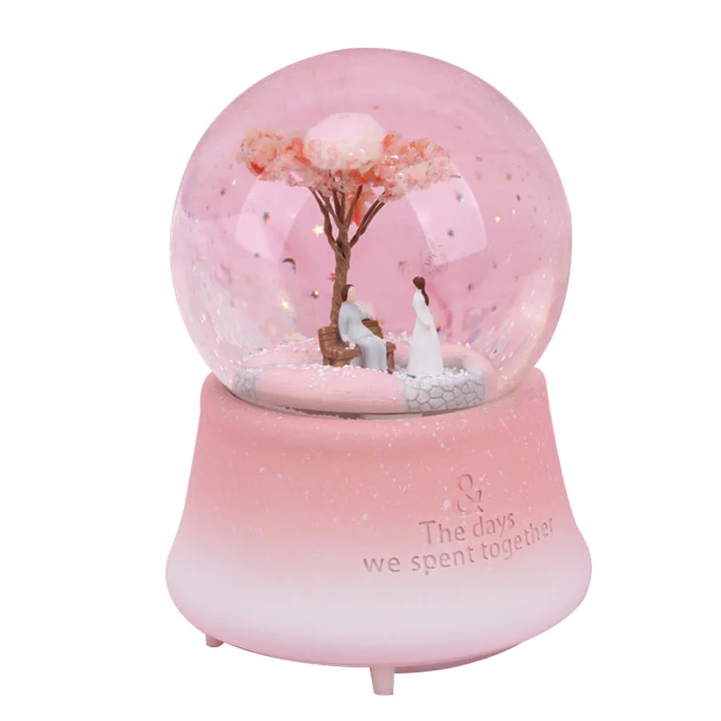 Романтическая любовь пары музыкальная шкатулка Свадебные изделия ручной работы