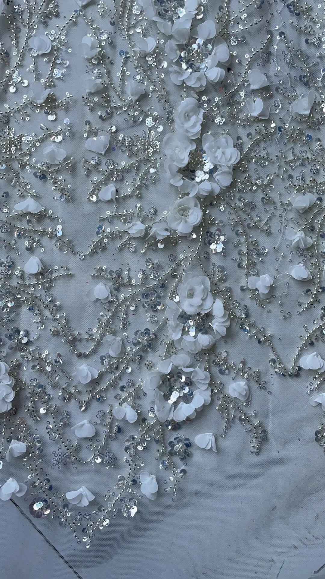 Роскошный объемный цветок JIANXI.C-428.8802 Вышивка Тюль Кружева фабричное производство