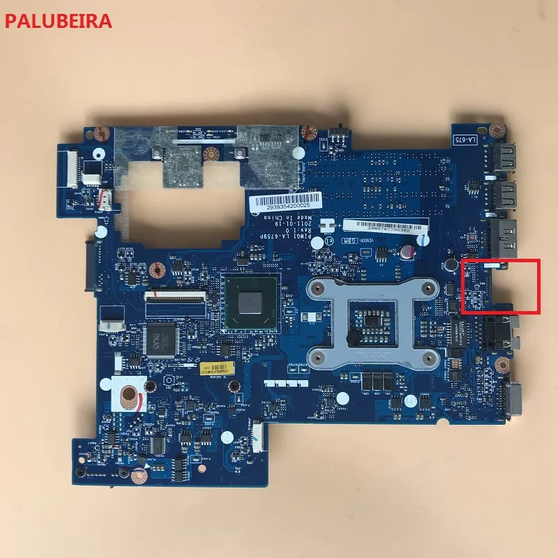 PALUBEIRA для Lenovo G470 Материнская плата ноутбука LA 6759P 100% работы|Материнские платы| |