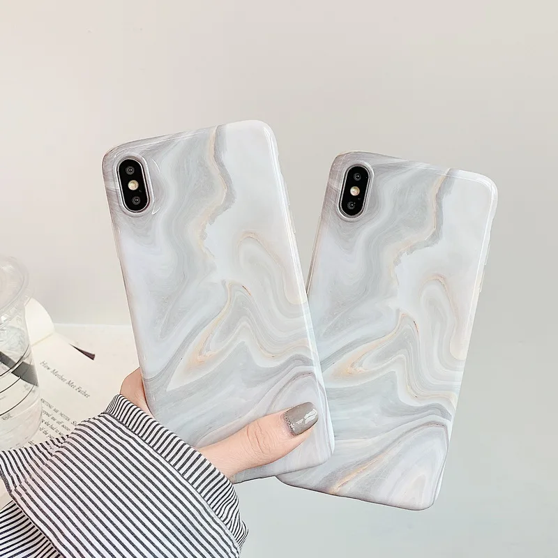 MOESOE чехол для телефона с мраморным рисунком воды iPhone 11 Pro Max XS XR 7 8 plus мягкий