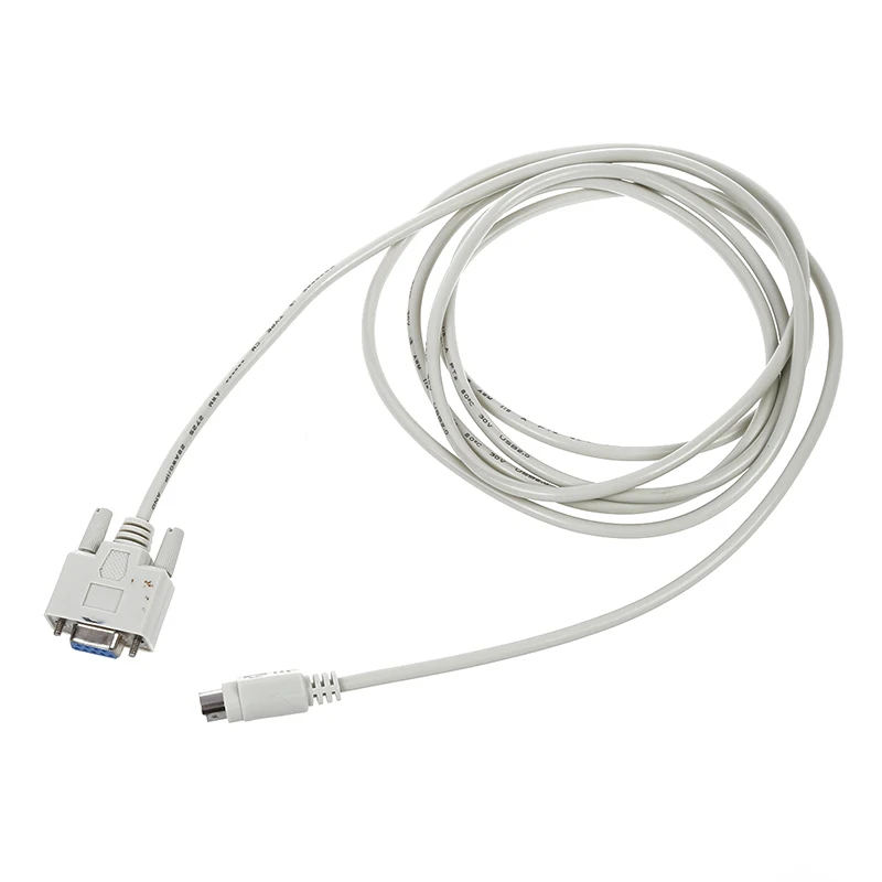 Кабель загрузки DB9P до 8P Mini Din RS232 белый 8 2 футов для PLC DVP-EH | Компьютеры и офис