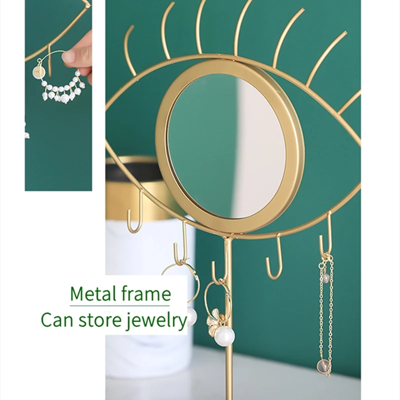 Креативное зеркало для макияжа в скандинавском стиле форме глаза/кролика с